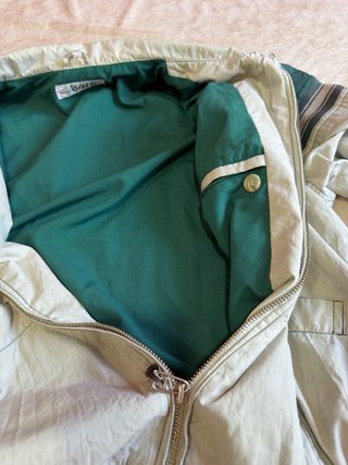 Cazadora Adventure Color Block Verde Crema