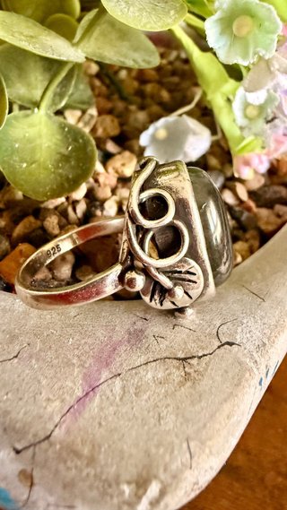 Anillo Plata 925 y Labradorita