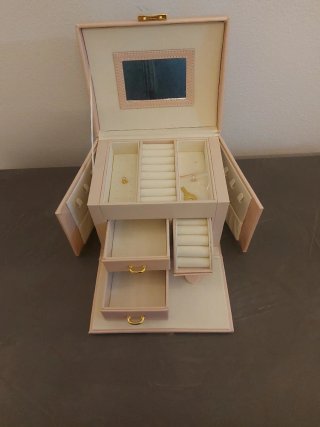 Portagioie di lusso rosa e oro