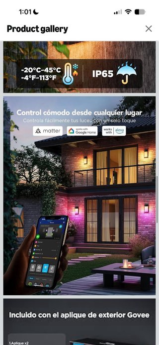 Govee RGBIC Exterior Wall Sconce