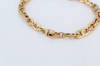 Pulsera Oro 18k Eslabones Gruesos Mujer.R:05-00084