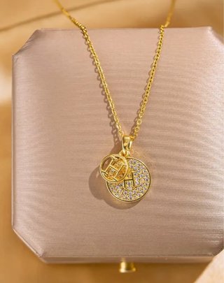Collar Acero Inoxidable Chapado Oro