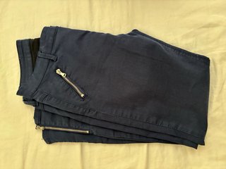 Dos Pantalones pitillo mujer azul por 2 euros