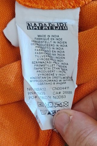 Polo Napapijri Arancione Taglia L