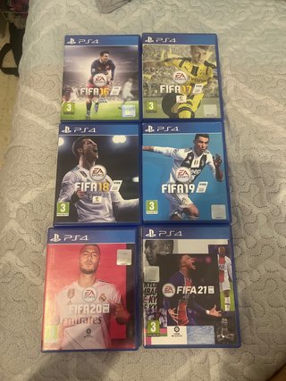 Lote FIFA PS4 (16, 17, 18, 19, 20, 21)