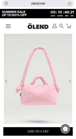 Bolso Mini Ona Rosa pálido de Olend