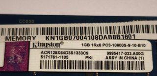 Lote RAM Elixir 512MB DDR400 + Kingston 1GB DDR3