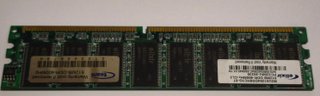 Lote RAM Elixir 512MB DDR400 + Kingston 1GB DDR3