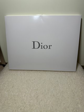 Pochette Dior bianca con logo
