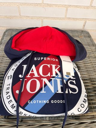 Sudadera Jack & Jones Azul y Roja