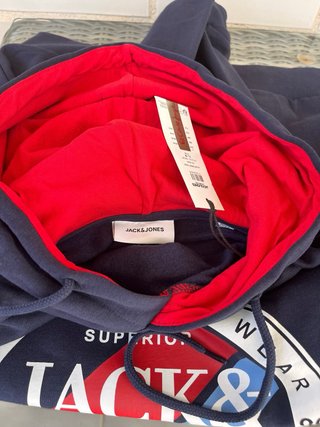 Sudadera Jack & Jones Azul y Roja