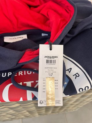 Sudadera Jack & Jones Azul y Roja
