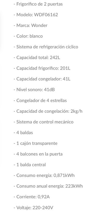 Frigorífico 2 puertas casi nuevo