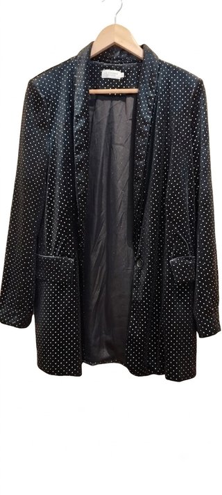 Falda terciopelo negro con brillantitos