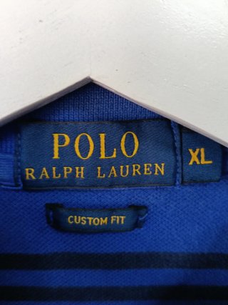 Polo Ralph Lauren Rayas Azul Talla XL