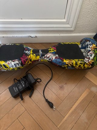 Hoverboard eléctrico con diseño graffiti