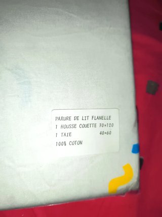 Juego sábanas y funda almohada cuna