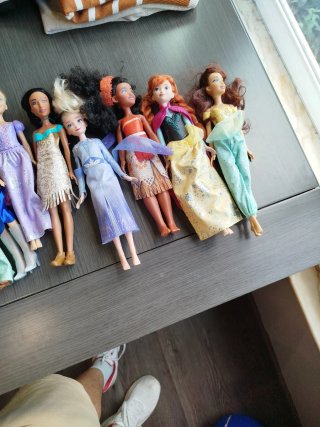 Lote 10 Muñecas Princesas Disney