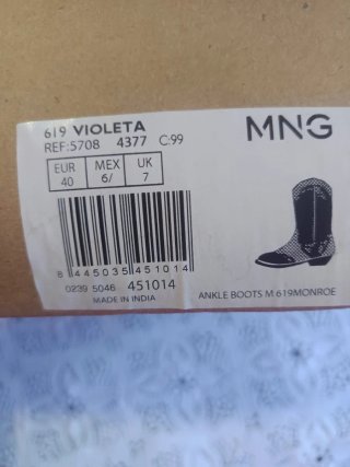 Botas cowboy Mango piel serpiente