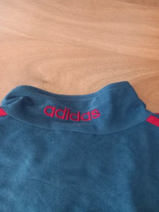 Sudadera Adidas Vintage Azul Blanca y Roja