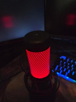Micrófono Gaming PC con Luces LED Rojas