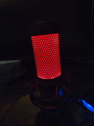 Micrófono Gaming PC con Luces LED Rojas