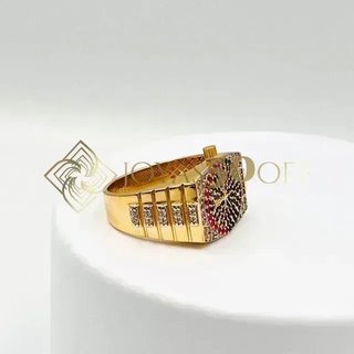 Anillo Sello Reloj 18K Oro