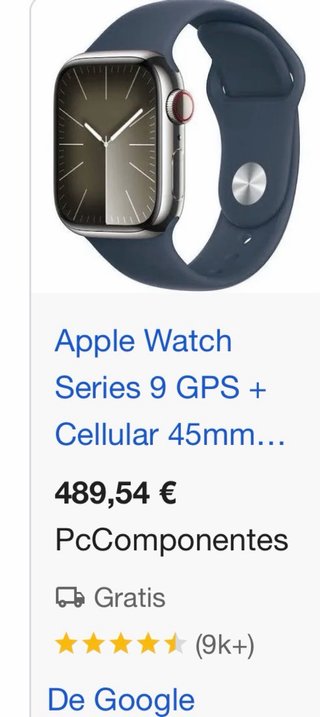 Apple Watch Series 9 GPS + Celular 45mm
