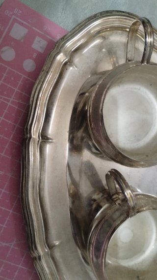 Set vassoio con 2 tazze caffè idea regalo