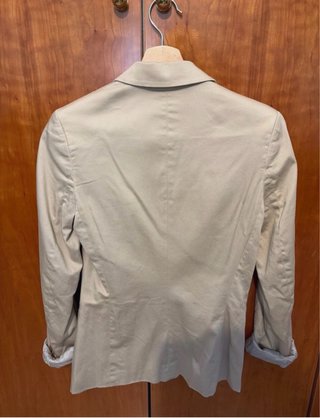 Blazer beige mujer