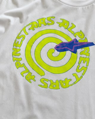 Camiseta Alpinestars blanca con estampado hombre