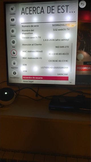 LG TV con mando - Funciona bien