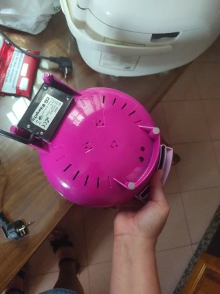 Máquina para hacer magdalenas rosa