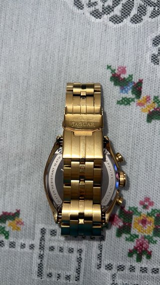 Reloj Jaguar Dorado Cronógrafo