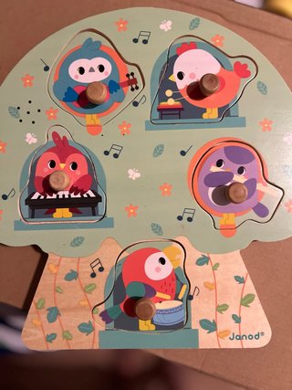 Puzzle Janod Árbol Musical Pájaros