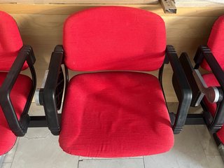 3 Sedie da Ufficio Rosse