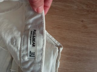 Top vaquero blanco Pull&Bear