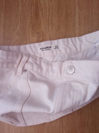Top vaquero blanco Pull&Bear