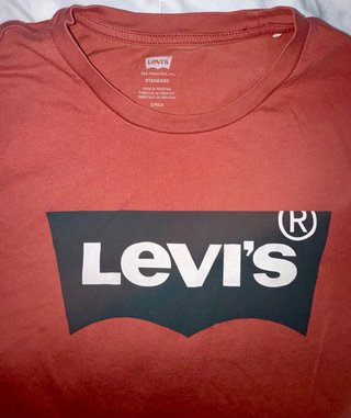 Camiseta Levi’s Batwing logo grande color teja