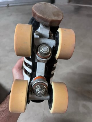 Patines de hockey Sioux blancos y negros