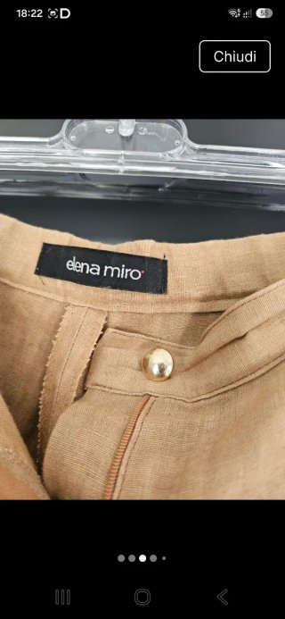 Pantalone estivo donna Elena Mirò beige