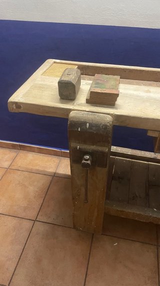 Banco de ebanista de madera