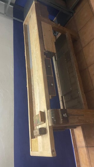 Banco de ebanista de madera