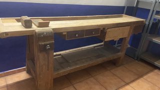 Banco de ebanista de madera