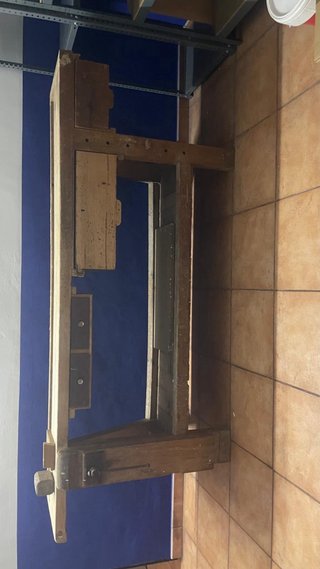 Banco de ebanista de madera