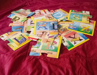 Pequepuzzle El Abecedario Dinova 12 Piezas