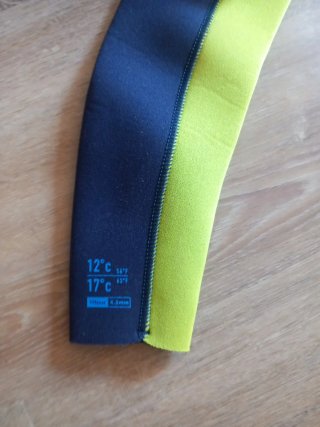 Neopreno azul y amarillo