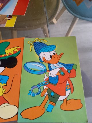 Tre cartoline vintage Walt Disney