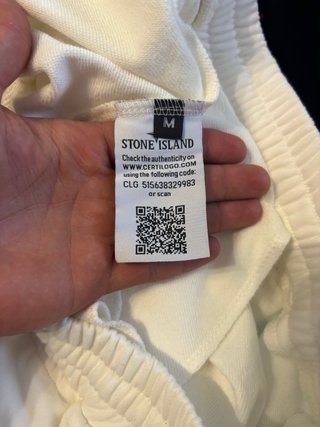 Stone Island Pantaloncino Bianco