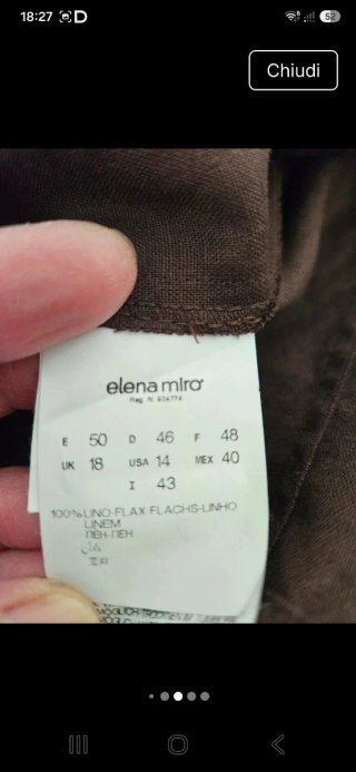 Camicia estiva donna Elena Mirò marrone